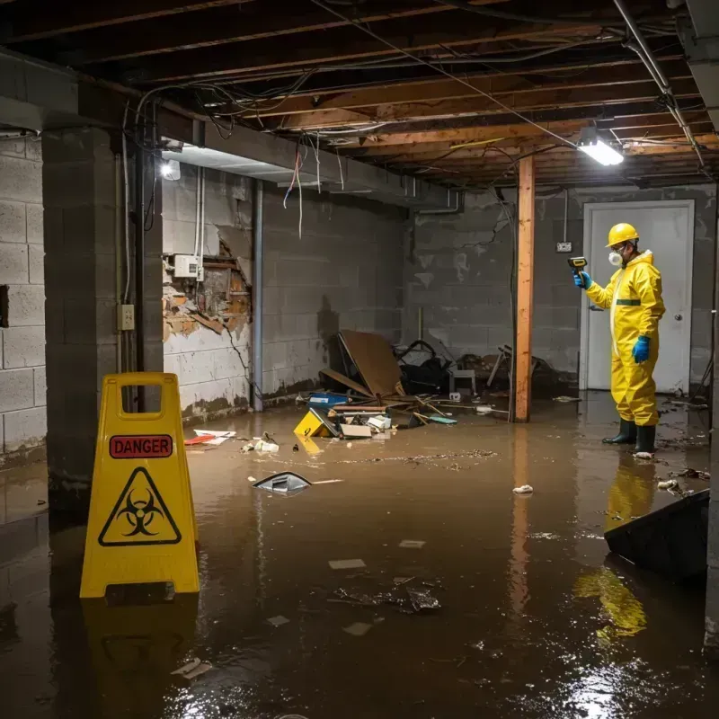 Flooded Basement Electrical Hazard in McDuffie County, GA Property